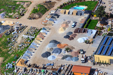 Drohnenbild von Palatinum Landschafts u. Gartendesign in Hagenbach im Bundesland Rheinland-Pfalz, Deutschland