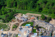 Palatinum Landschafts u. Gartendesign in Hagenbach im Bundesland Rheinland-Pfalz, Deutschland von der Drohne aus gesehen