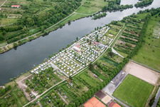 Campingplatz Ankergrund am Main-Ufer in Volkach im Bundesland im Bundesland Bayern, Deutschland