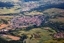 Ellmendingen von Südosten in Keltern im Bundesland Baden-Württemberg, Deutschland