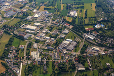 Gewerbegebiet Lohäckerstraße mit STÖBER Antriebstechnik GmbH & Co.KG, Deutsche Post Briefzentrum 75 und  Weber-Ingenieure GmbH im Ortsteil Nordstadt in Pforzheim im Bundesland Baden-Württemberg, Deutschland