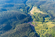 Ortsteil Blankenborn in Bad Bergzabern im Bundesland Rheinland-Pfalz, Deutschland aus der Luft