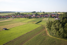 Luftbild von Oberrœdern im Bundesland Bas-Rhin, Frankreich