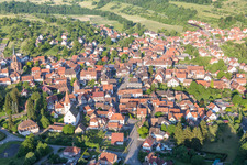 Luftbild von Dorfansicht in Lembach im Bundesland Bas-Rhin, Frankreich