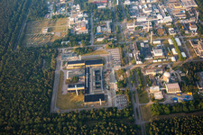 Leopoldshafen, KIT Campus Nord in Eggenstein-Leopoldshafen im Bundesland Baden-Württemberg, Deutschland von oben gesehen