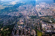 Bruchsal von Norden im Bundesland Baden-Württemberg, Deutschland