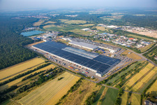 Luftaufnahme von Goodyear Dunlop Tyres Germany in Philippsburg im Bundesland Baden-Württemberg, Deutschland
