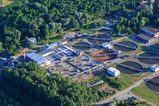 Klärwerk Karlsruhe im Ortsteil Knielingen im Bundesland Baden-Württemberg, Deutschland