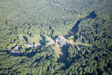 Luftbild von Orchaise (F-Centre), Chateau du Guerinet in Valencisse im Bundesland Loir-et-Cher, Frankreich