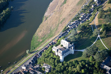 Chaumont-sur-Loire im Bundesland Loir-et-Cher, Frankreich von einer Drohne aus
