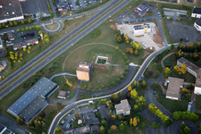 Schrägluftbild von La Chaussée-Saint-Victor im Bundesland Loir-et-Cher, Frankreich