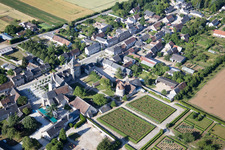 Schrägluftbild von Talcy im Bundesland Loir-et-Cher, Frankreich