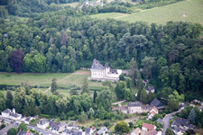 Pocé-sur-Cisse im Bundesland Indre-et-Loire, Frankreich von oben