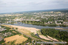 Amboise im Bundesland Indre-et-Loire, Frankreich aus der Luft