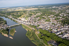 Luftbild von Ortsteil Nord-Nord Est in Amboise im Bundesland Indre-et-Loire, Frankreich