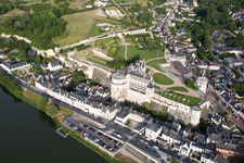 Amboise im Bundesland Indre-et-Loire, Frankreich aus der Luft betrachtet
