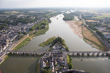 Luftbild von Amboise im Bundesland Indre-et-Loire, Frankreich