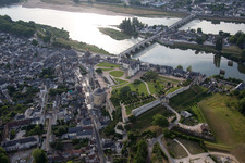 Amboise im Bundesland Indre-et-Loire, Frankreich von oben