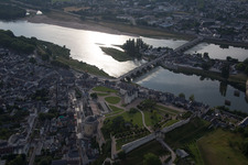 Amboise im Bundesland Indre-et-Loire, Frankreich von oben gesehen