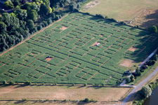 Irrgarten - Labyrinth auf Beaugency in Beaugency in Centre-Val de Loire im Bundesland Loiret, Frankreich