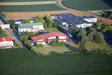 Scheibenhard im Bundesland Bas-Rhin, Frankreich von einer Drohne aus