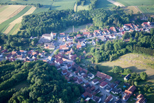 Neewiller-près-Lauterbourg im Bundesland Bas-Rhin, Frankreich aus der Luft