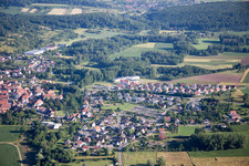 Luftbild von Wœrth im Bundesland Bas-Rhin, Frankreich