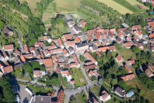 Cleebourg im Bundesland Bas-Rhin, Frankreich von oben gesehen
