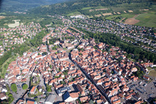 Wissembourg im Bundesland Bas-Rhin, Frankreich vom Flugzeug aus