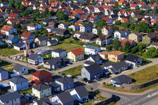 Neubaugebiet Im Holderbusch in Minfeld im Bundesland Rheinland-Pfalz, Deutschland von oben