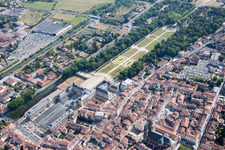 Luftaufnahme von Lunéville im Bundesland Meurthe-et-Moselle, Frankreich