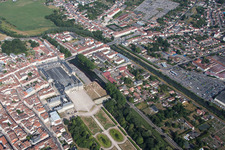 Lunéville im Bundesland Meurthe-et-Moselle, Frankreich von oben gesehen