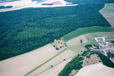 Luftbild von Marbotte, Kriegsgräberfriedhof in Apremont-la-Forêt im Bundesland Meuse, Frankreich