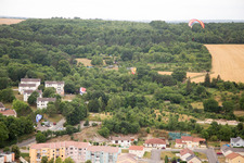 Drohnenaufname von Vaucouleurs im Bundesland Meuse, Frankreich