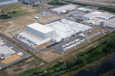 Wörth am Rhein, Industriegebiet Oberwald im Bundesland Rheinland-Pfalz, Deutschland aus der Luft