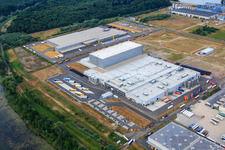 Pfälzer Erfrischungsgetränke GmbH in Wörth am Rhein im Bundesland Rheinland-Pfalz, Deutschland aus der Luft