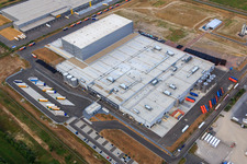 Pfälzer Erfrischungsgetränke GmbH in Wörth am Rhein im Bundesland Rheinland-Pfalz, Deutschland aus der Vogelperspektive