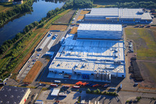 Luftbild von Pfälzer Erfrischungsgetränke GmbH in Wörth am Rhein im Bundesland Rheinland-Pfalz, Deutschland