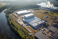 Pfälzer Erfrischungsgetränke GmbH in Wörth am Rhein im Bundesland Rheinland-Pfalz, Deutschland von oben