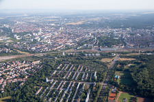 Ortsteil Weiherfeld-Dammerstock in Karlsruhe im Bundesland Baden-Württemberg, Deutschland