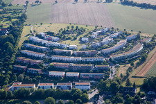 Luftaufnahme von Ortsteil Hohenwettersbach in Karlsruhe im Bundesland Baden-Württemberg, Deutschland