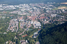 Ettlingen vom Albtal aus im Bundesland Baden-Württemberg, Deutschland