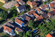 Drohnenbild von Lange Straße im Ortsteil Schluttenbach in Ettlingen im Bundesland Baden-Württemberg, Deutschland