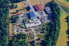 Palatinum Landschafts u. Gartendesign in Hagenbach im Bundesland Rheinland-Pfalz, Deutschland vom Flugzeug aus