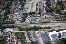 Luftbild von Neubaugebiet "Im Stadtkern" zw. Bismarck- und Gartenstr in Kandel im Bundesland Rheinland-Pfalz, Deutschland