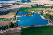 Baggersee Angelfreunde Wattenheim im Ortsteil Nordheim in Biblis im Bundesland Hessen, Deutschland