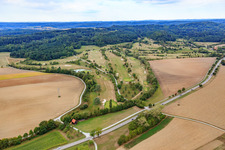 Gelände des Golfclub Schwäbisch Hall im Ortsteil Dörrenzimmern im Bundesland Baden-Württemberg, Deutschland