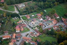 Schrägluftbild von Dambach im Bundesland Bas-Rhin, Frankreich