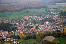 Luftbild von Gumbrechtshoffen im Bundesland Bas-Rhin, Frankreich