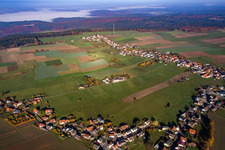Schrägluftbild von Ortsteil Würzberg in Michelstadt im Bundesland Hessen, Deutschland